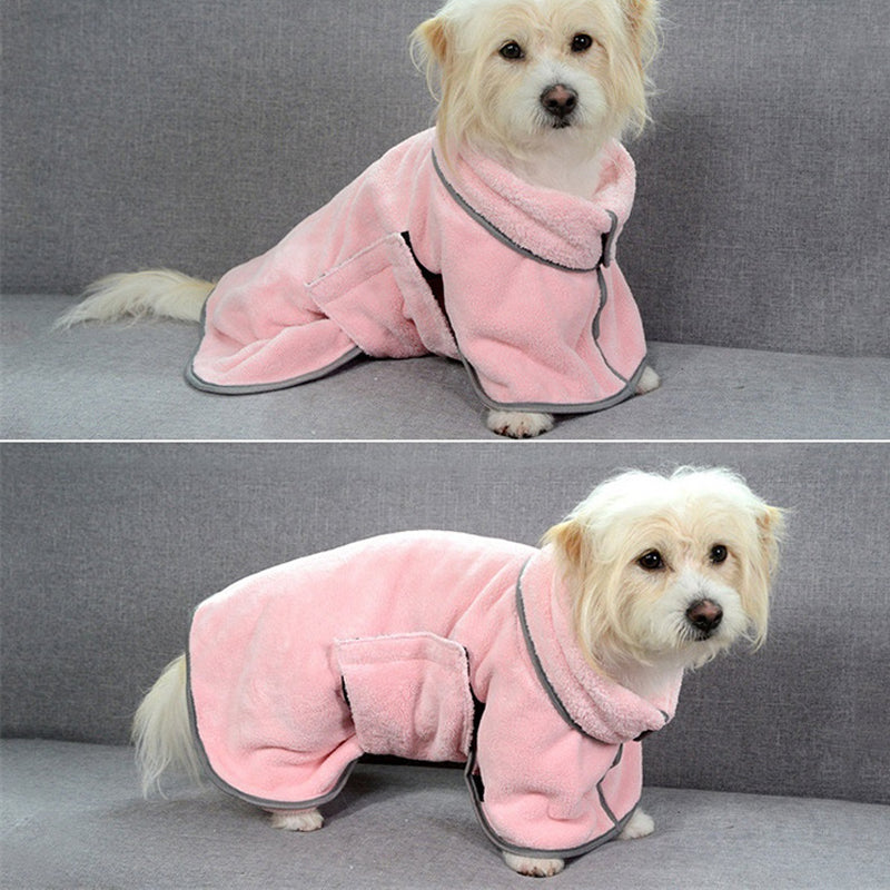 Quick-Drying Pet Absorbent Towel Dog Bathrobe Pet Dog Bath Towel for Dogs Cats Microfiber Absorbent Pet Drying Towel Pet Supplies Pet Products