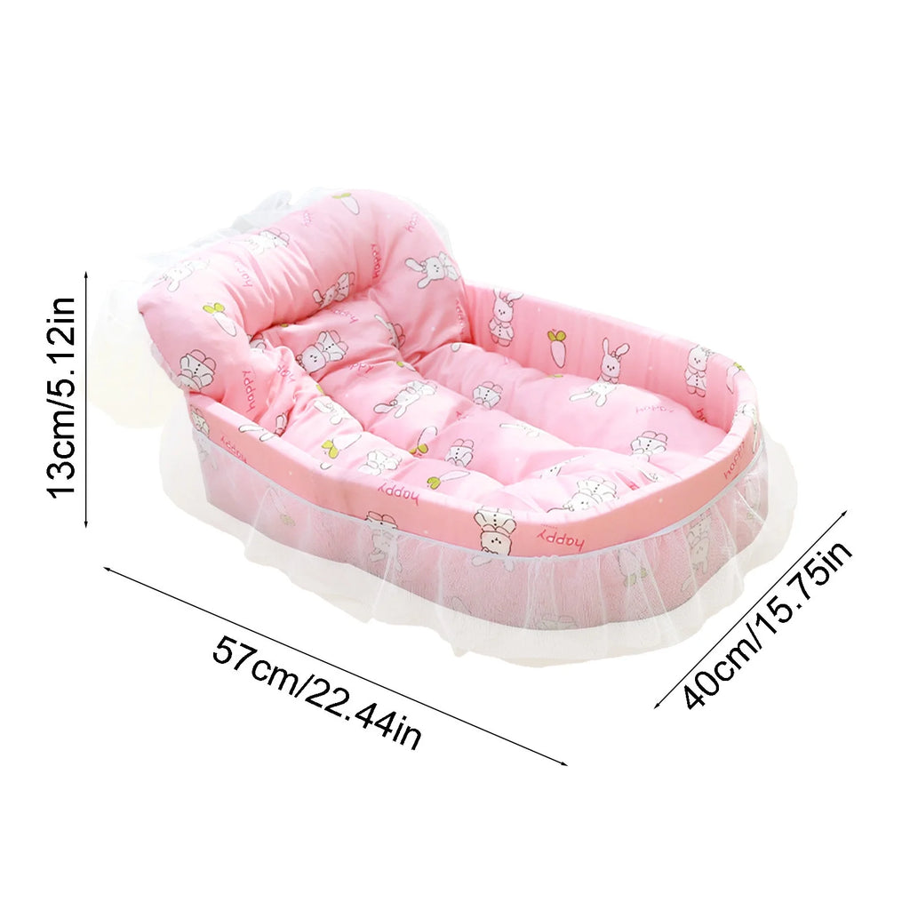 Orthopedic Pet Bed with Removable Mattress, Hypoallergenic Design for Cats and Small Dogs